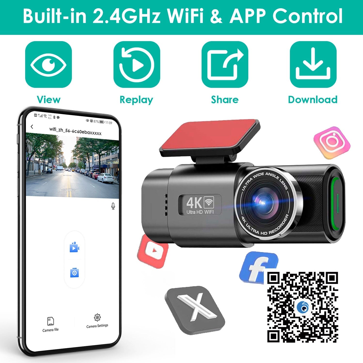 Horizon 4k Smart Dash Cam